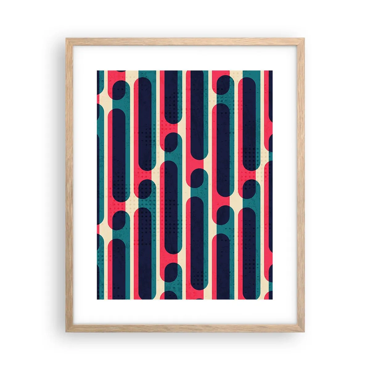 Plagát v ráme zo svetlého duba - Dovnútra a dopredu - 40x50 cm