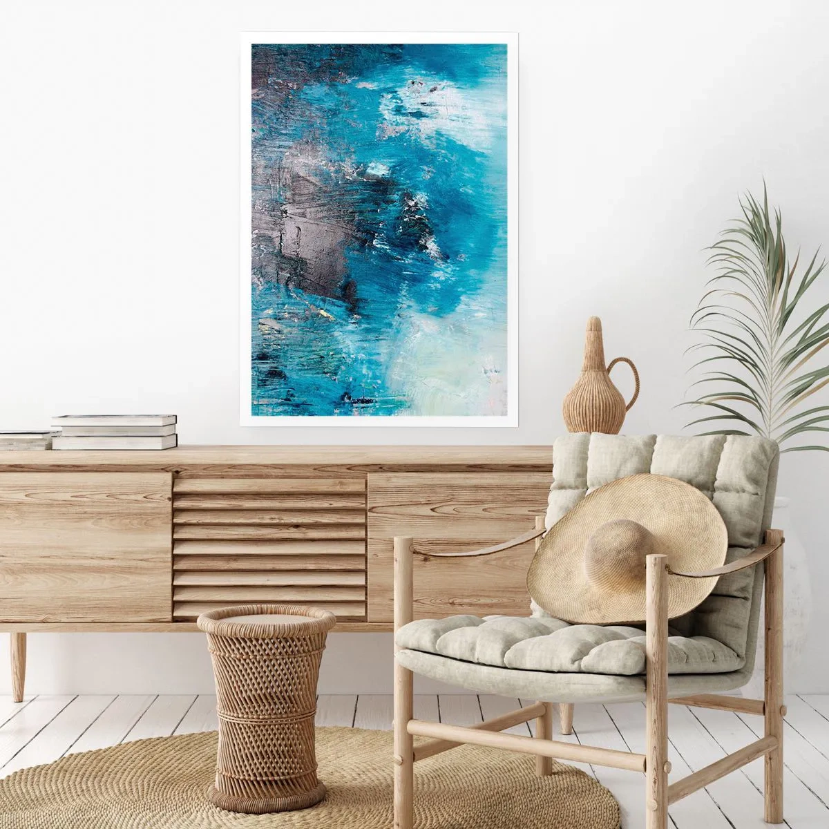 Plagát - Rapsódia v modrom - 50x70 cm