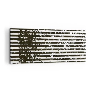 Obraz na plátne - Rytmus a šum - 100x40 cm