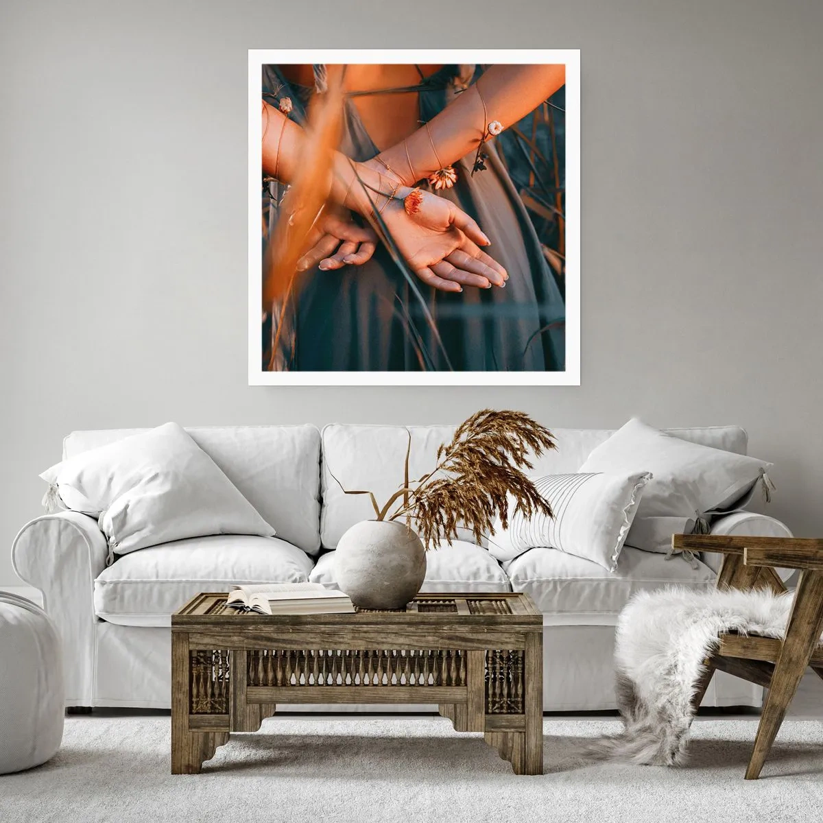Plagát - Prepojená s prírodou - 50x50 cm
