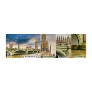 Vzorka fototapety Premium Sand - Čas sa zastavil v Impériu - Mesto, Londýn, Architektúra - 100x30 cm