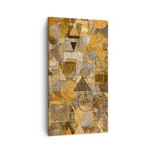 Obraz na plátne - Svet zachytený do tvaru - 45x80 cm