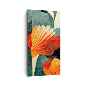 Obraz na plátne - Tropické horúco a chlad zelene - 55x100 cm