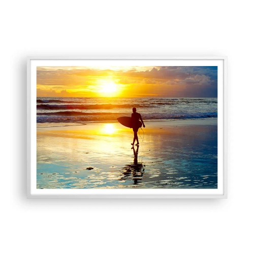 Plagát v bielom ráme - Návrat bojovníka - 100x70 cm