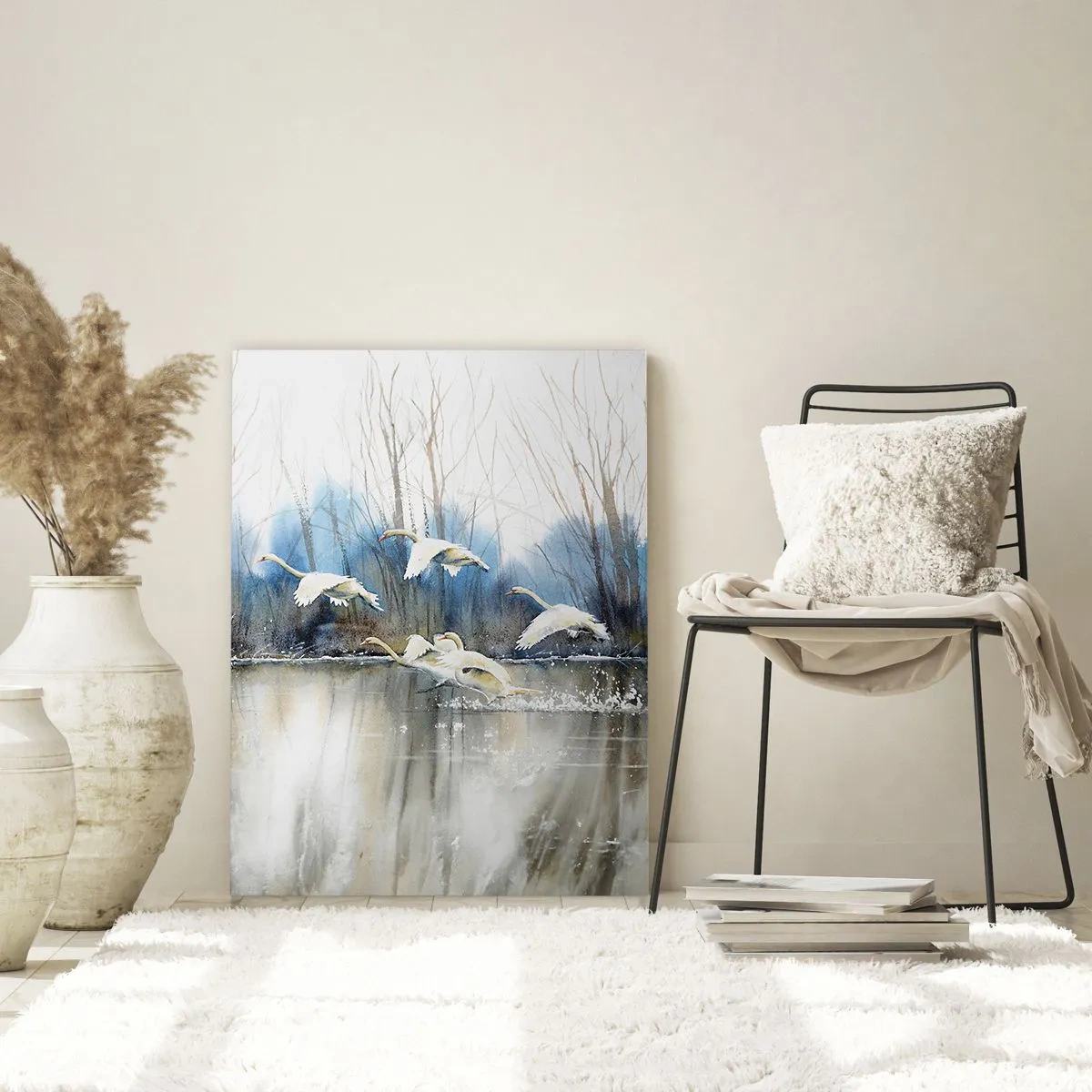 Obraz na skle - Ako v poviedke o divokých labutiach - 70x100 cm