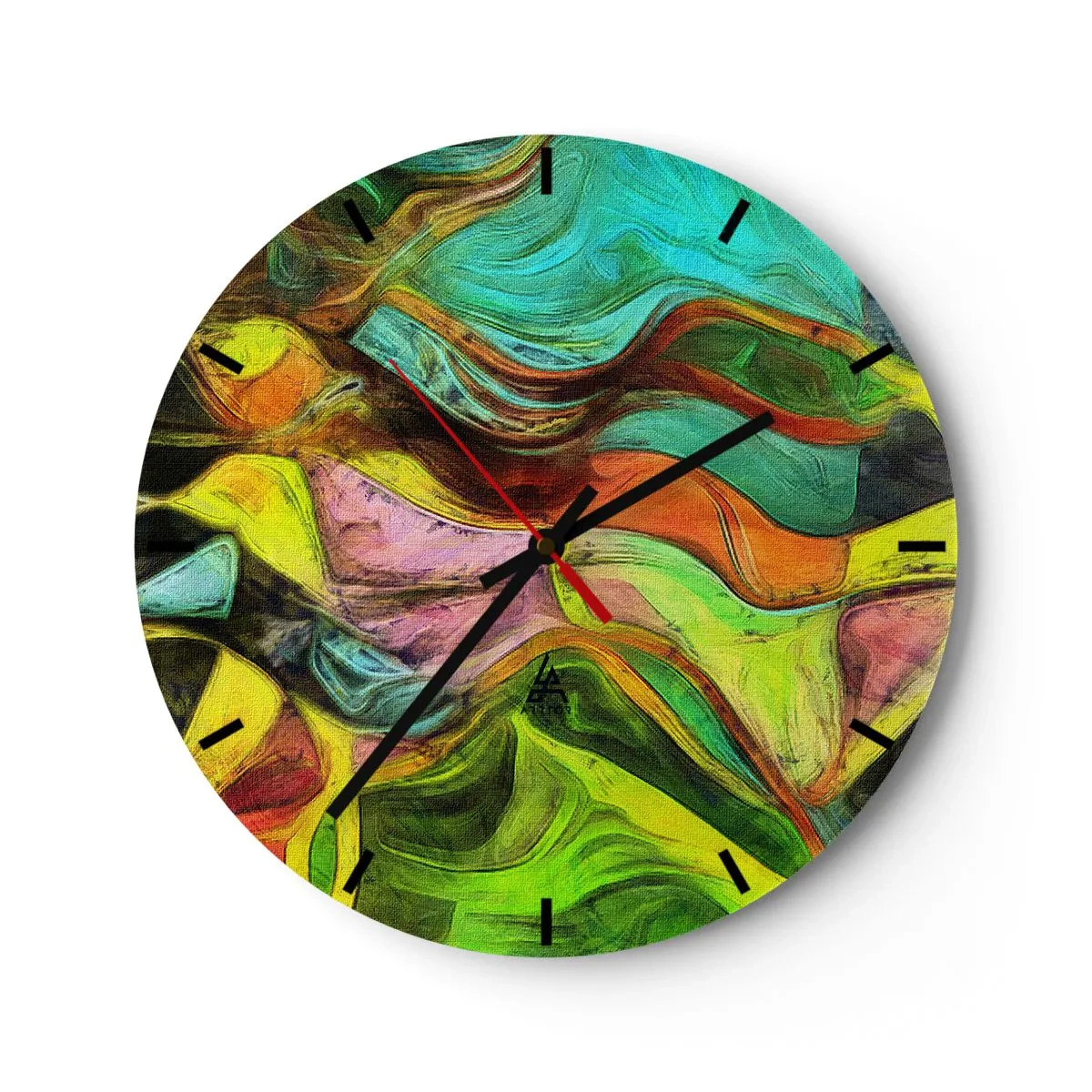 Nástenné hodiny - Pohyb je život - 40x40 cm