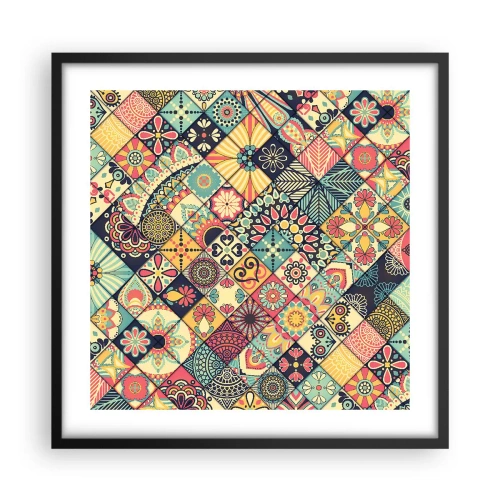 Plagát v čiernom ráme - Marocká vízia - 50x50 cm