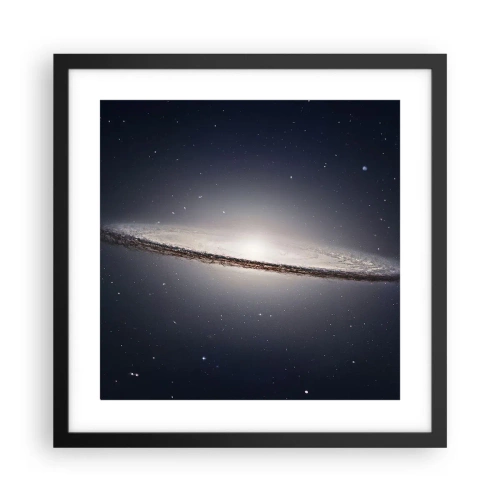 Plagát v čiernom ráme - Kedysi dávno v jednej preďalekej galaxii… - 40x40 cm
