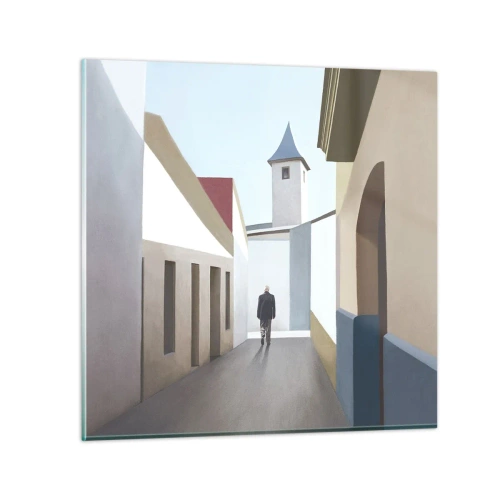 Obraz na skle - Slnečná prechádzka - 30x30 cm