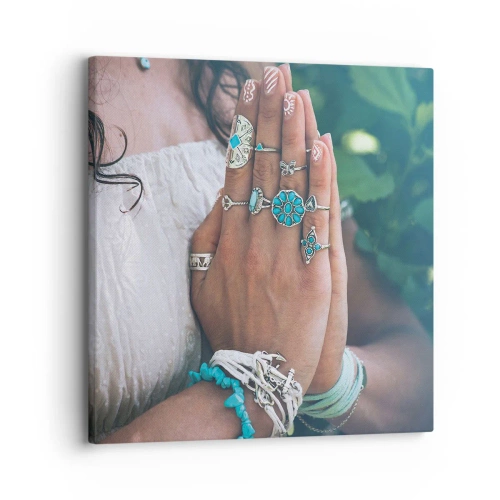 Obraz na plátne - Vitajte v centre bytia - 30x30 cm