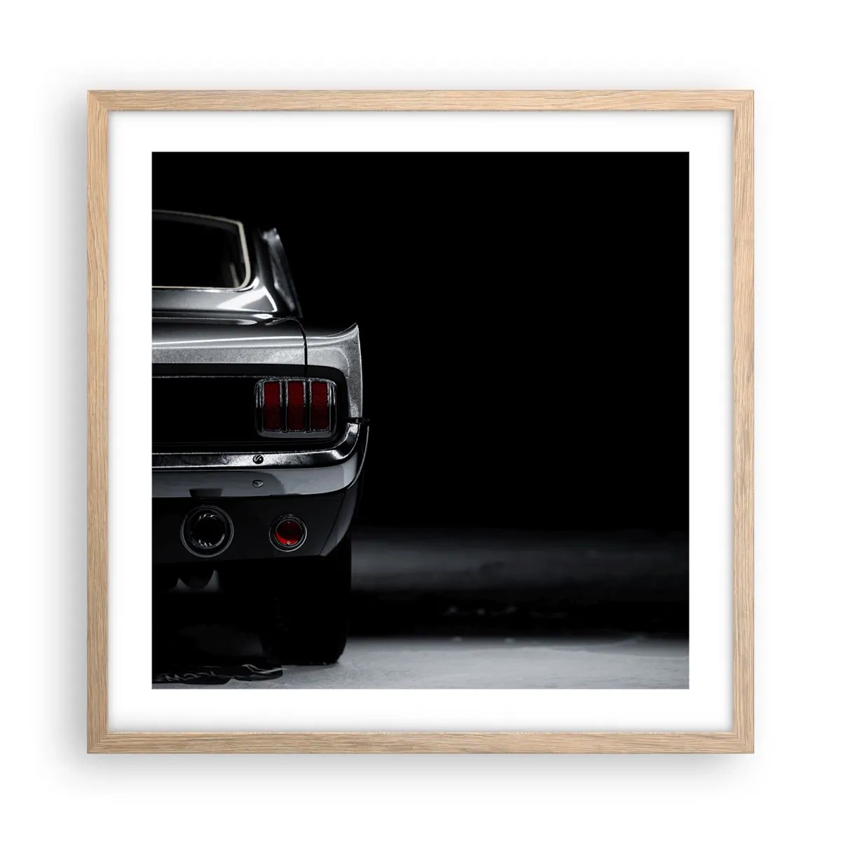 Plagát v ráme zo svetlého duba - Kúzlo klasiky - 50x50 cm