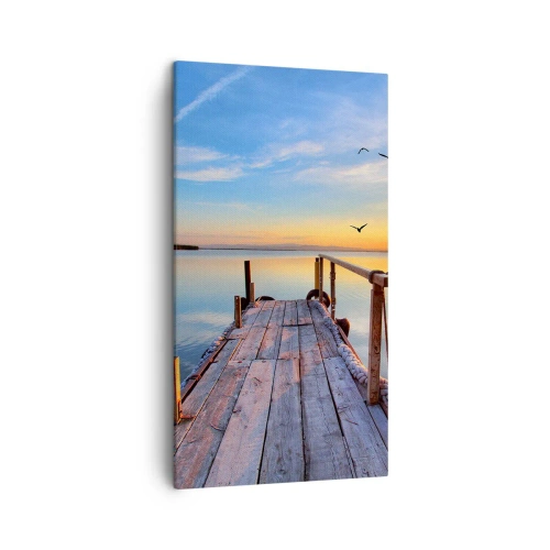 Obraz na plátne - Ísť pred seba smerom k slnku - 45x80 cm