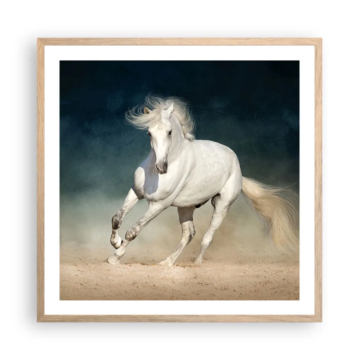 Plagát v ráme zo svetlého duba - Sloboda v čistom stave - 60x60 cm