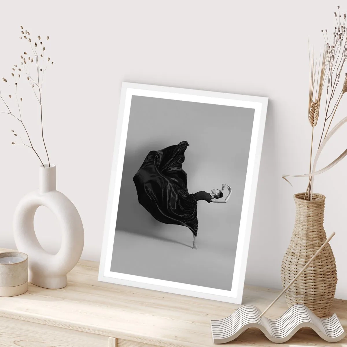 Plagát v bielom ráme - Okrídlený hudbou - 70x100 cm