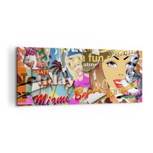 Obraz na plátne - Prázdninová retrospektíva - 100x40 cm