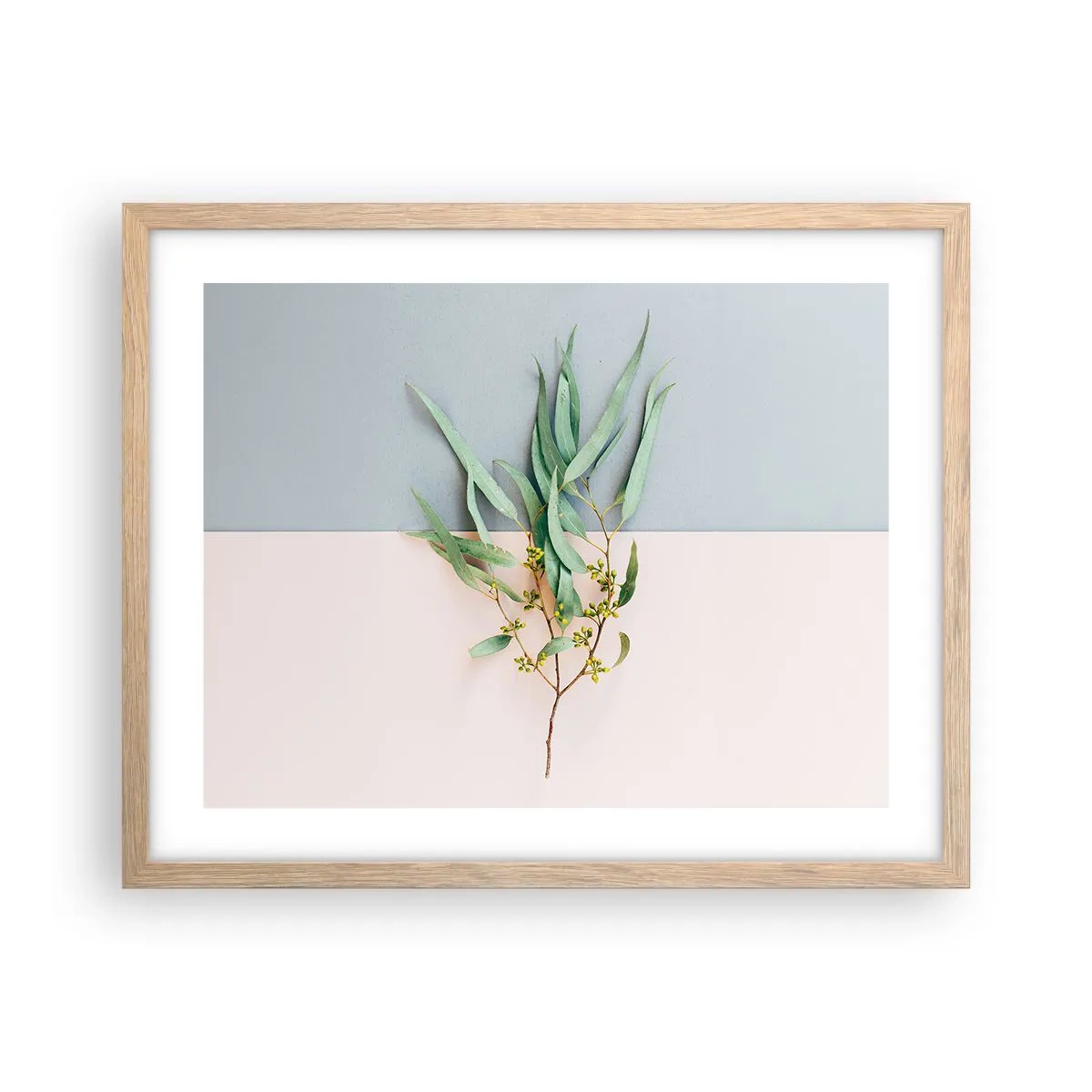 Plagát v ráme zo svetlého duba - Pastelová jemnosť - 50x40 cm