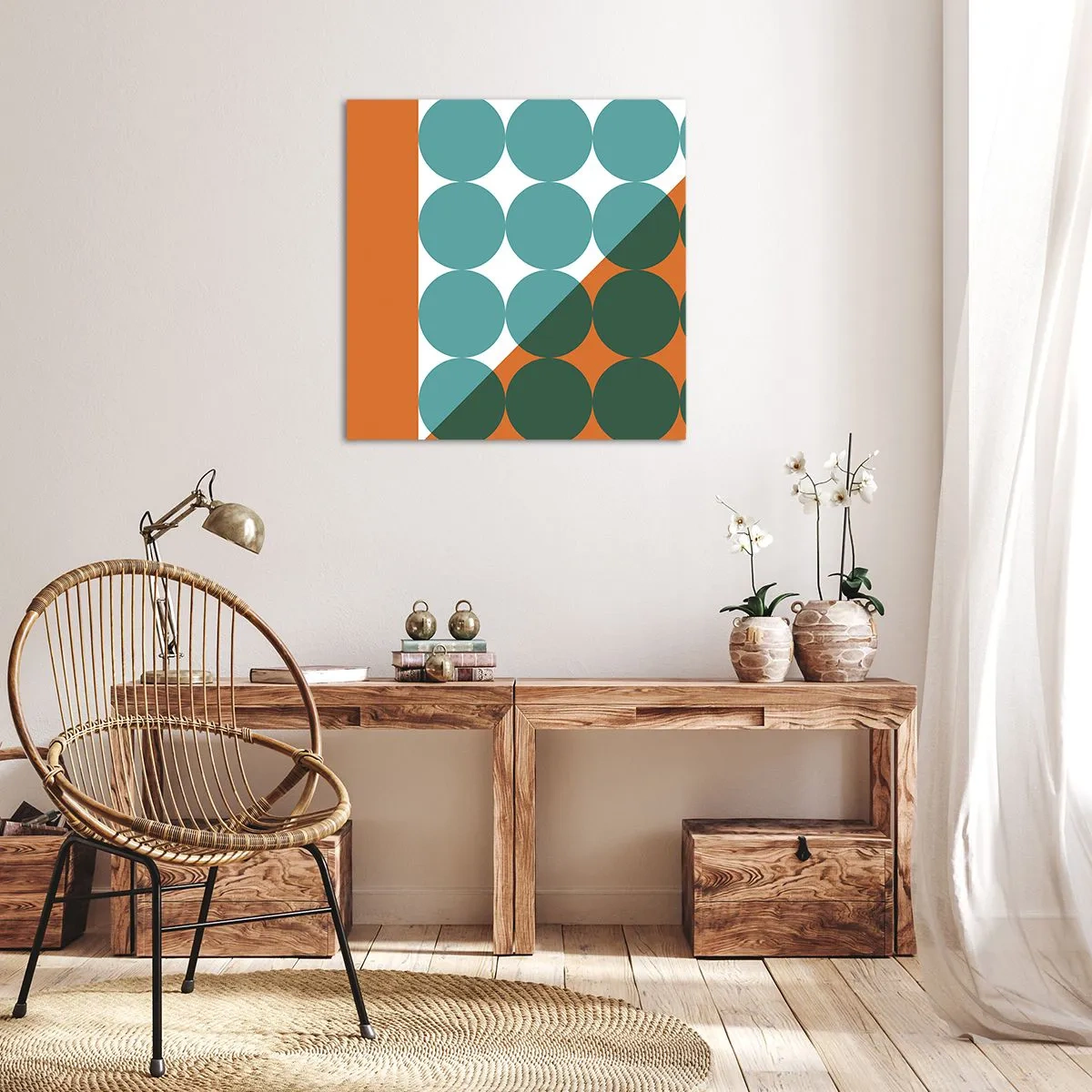 Obraz na plátne - Hore a šikmo - 50x50 cm