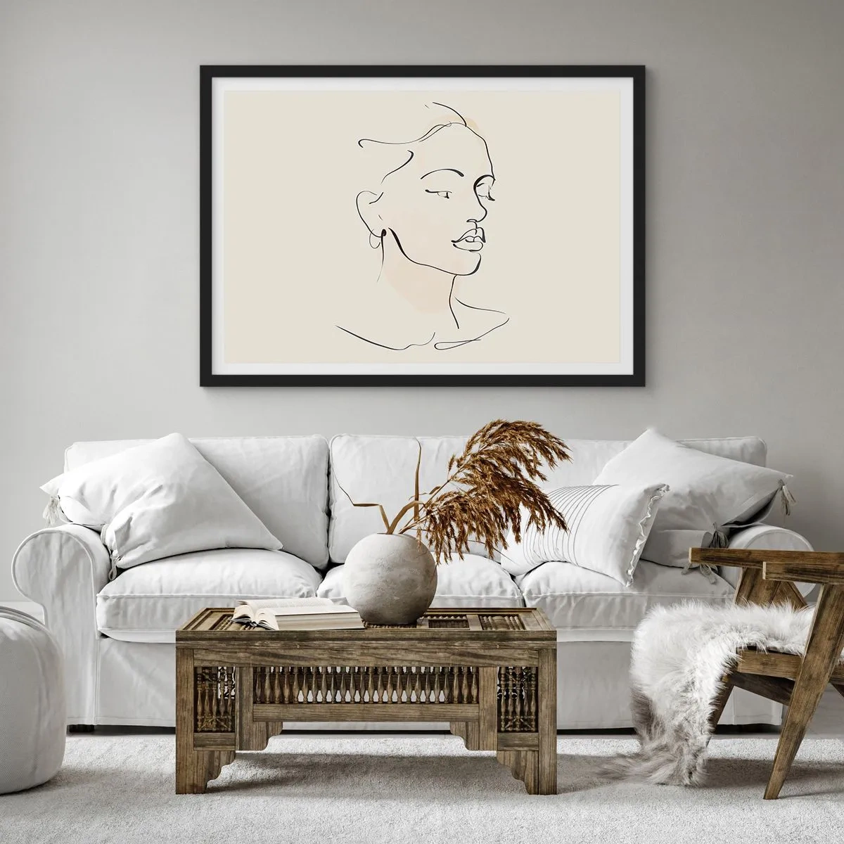 Plagát v čiernom ráme - Výrazným ťahom - 91x61 cm