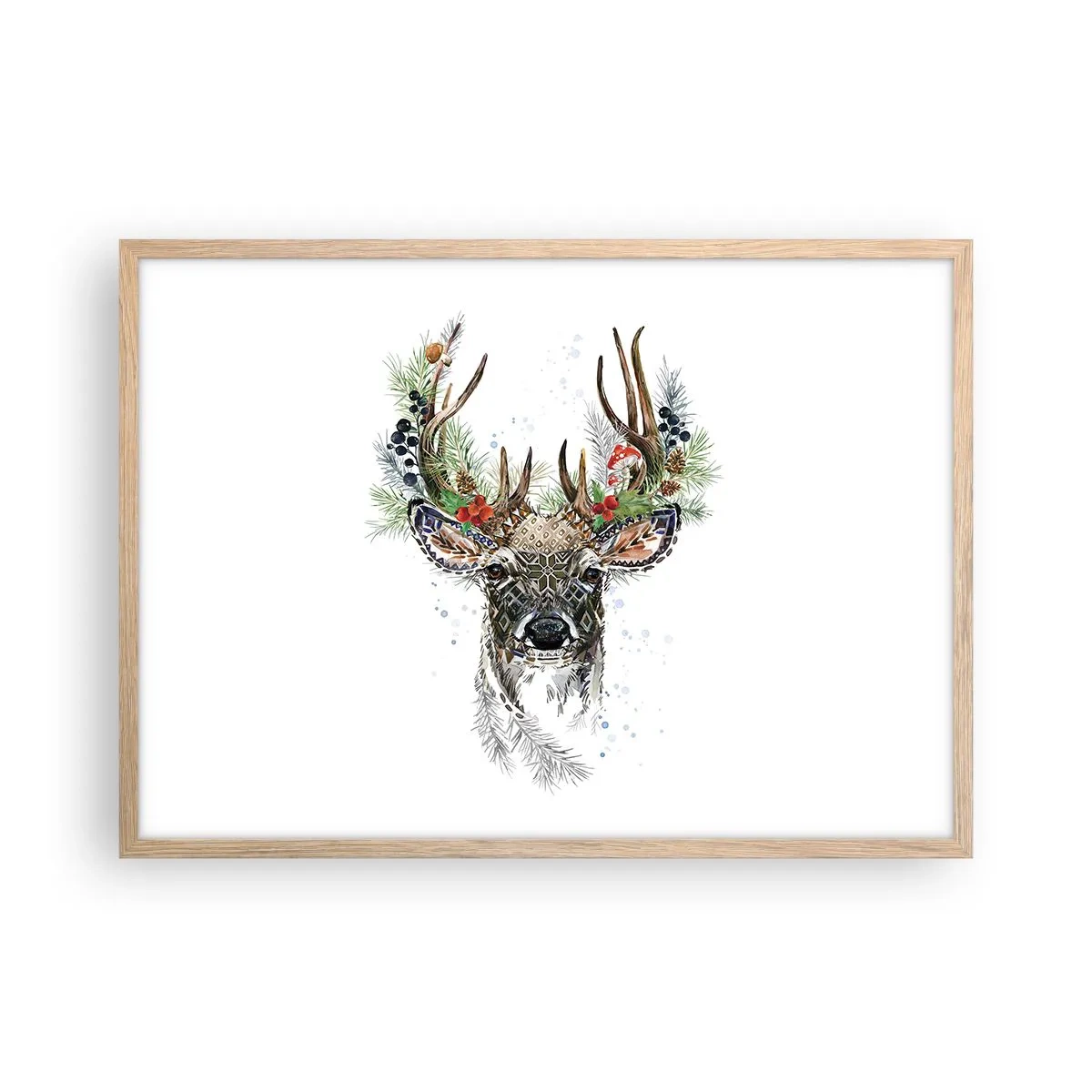 Plagát v ráme zo svetlého duba - V slávnostnom rúchu - 70x50 cm