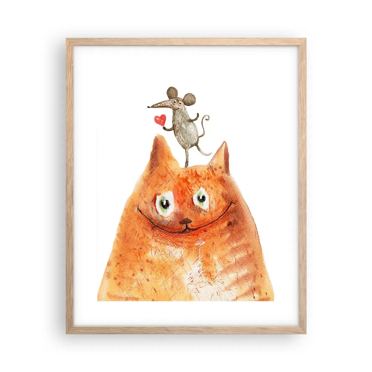 Plagát v ráme zo svetlého duba - Paradoxy lásky - 40x50 cm