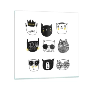 Obraz na skle - Každý iný - 60x60 cm