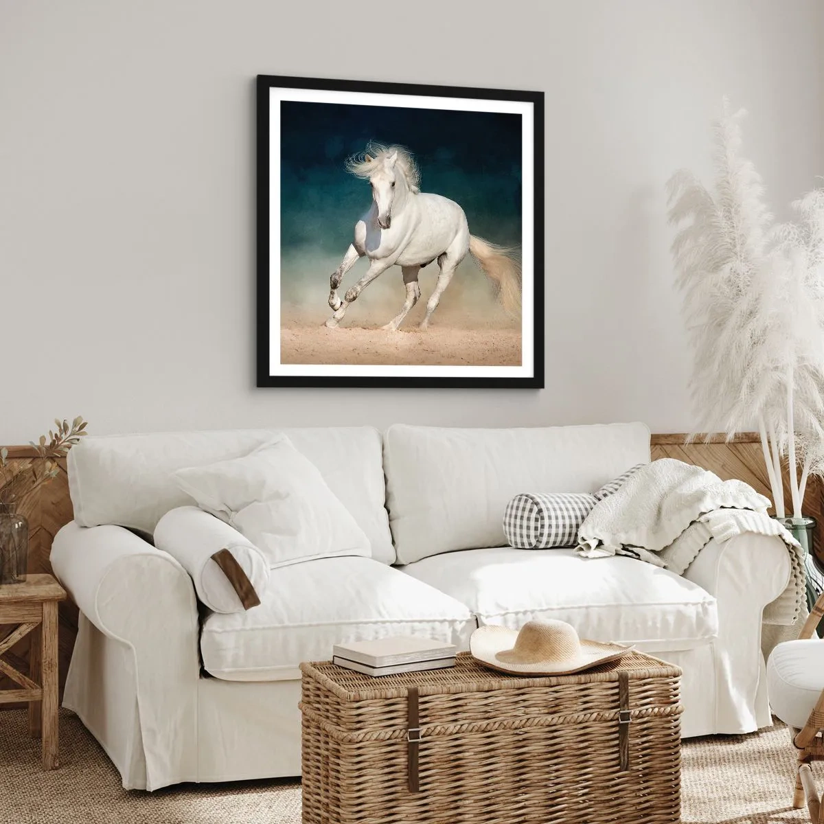 Plagát v čiernom ráme - Sloboda v čistom stave - 40x40 cm