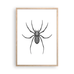 Plagát v ráme zo svetlého duba - Znepokojivá presnosť - 50x70 cm