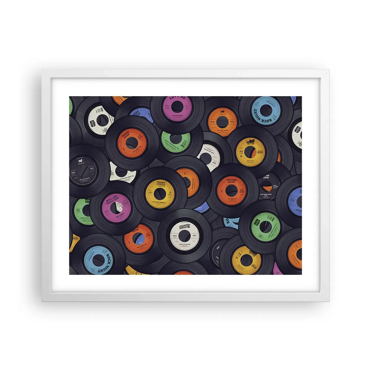 Plagát v bielom ráme - Farby klasiky - 50x40 cm