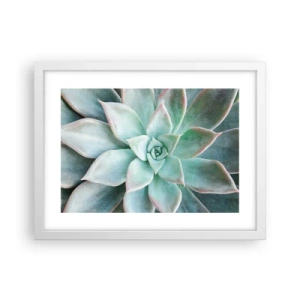 Plagát v bielom ráme - Srdce púšte - 40x30 cm