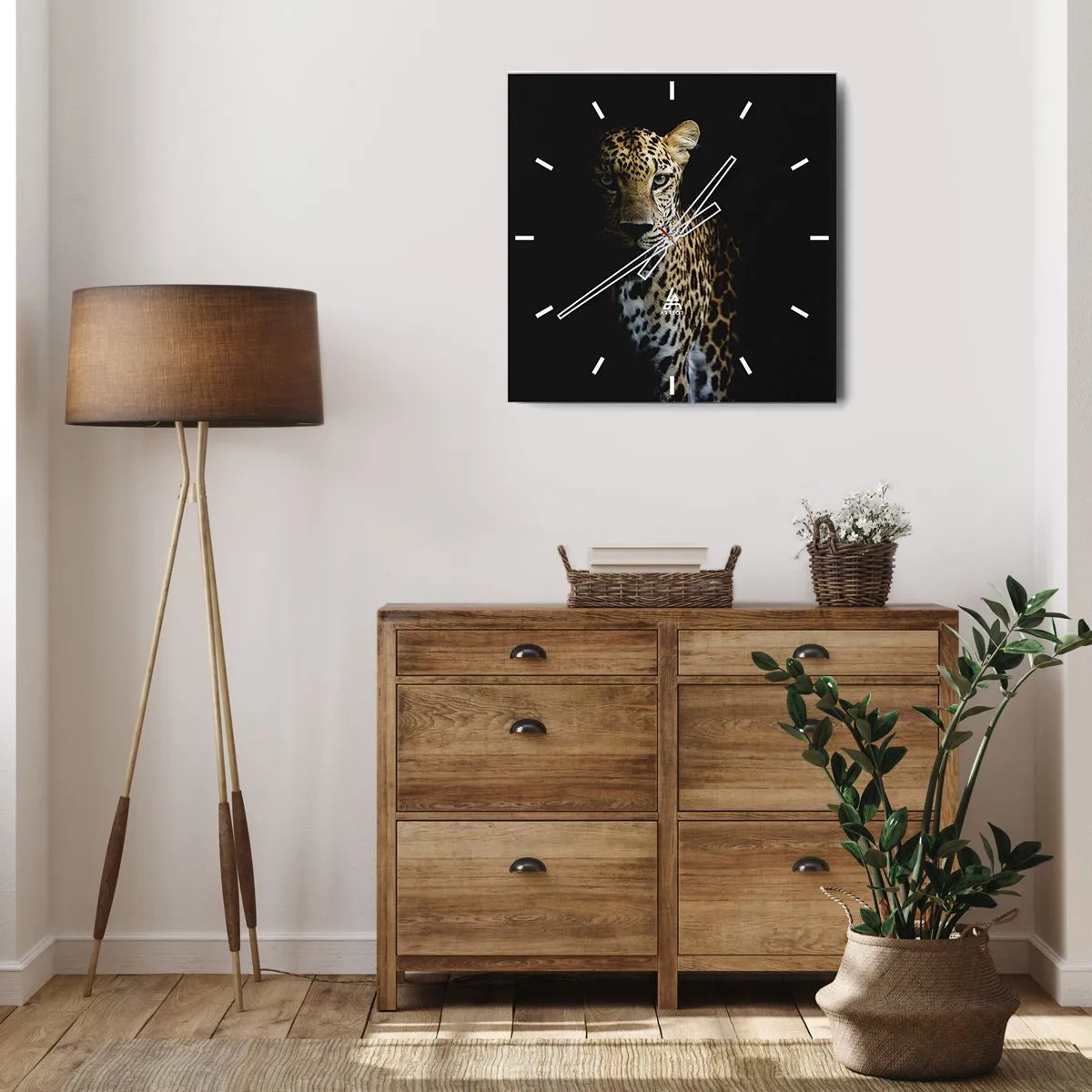 Nástenné hodiny - Temná krása - 30x30 cm