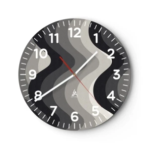 Nástenné hodiny - Vlna za vlnou - 30x30 cm