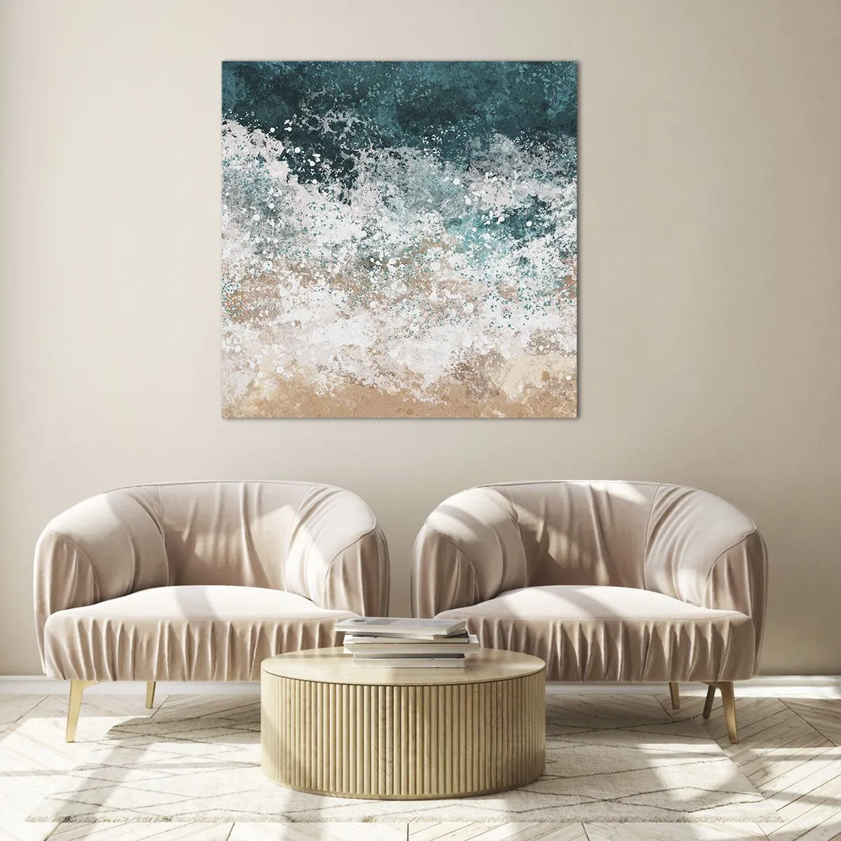 Obraz na skle - Morské príbehy - 60x60 cm