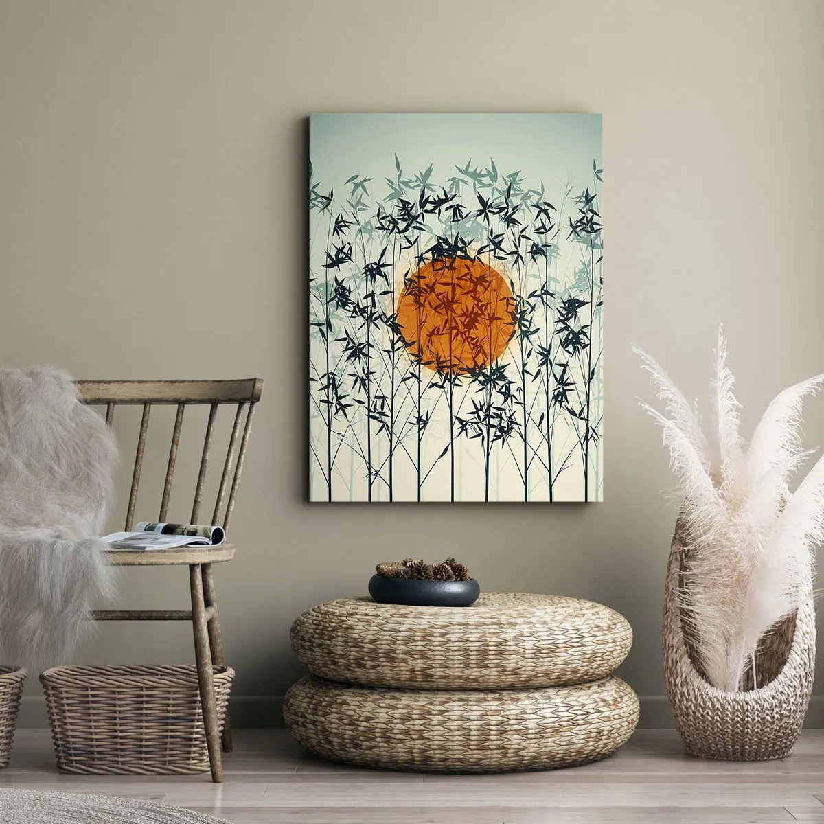 Obraz na plátne - Japonské slnko - 50x70 cm