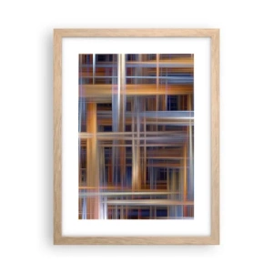 Plagát v ráme zo svetlého duba - Utkané zo svetla - 30x40 cm