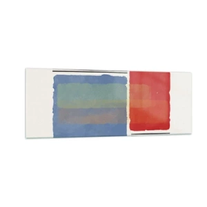 Obraz na skle - Duch a písmeno geometrie - 140x50 cm