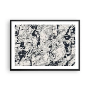 Plagát v čiernom ráme - Prelínanie protikladov - 70x50 cm