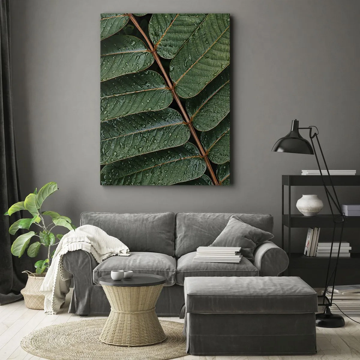 Obraz na plátne - V zelenom rytme - 50x70 cm