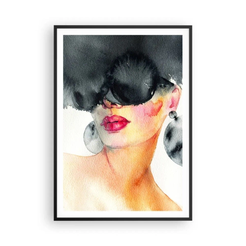 Plagát v čiernom ráme - Tajomstvo elegancie - 70x100 cm