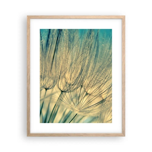 Plagát v ráme zo svetlého duba - Čakanie na vietor - 40x50 cm