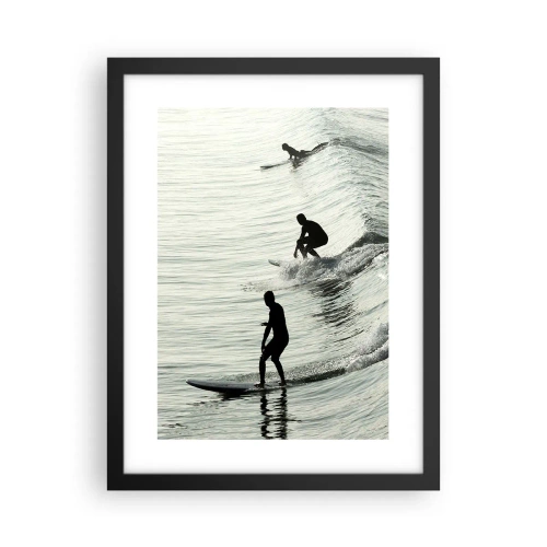 Plagát v čiernom ráme - Vlne v ústrety - 30x40 cm
