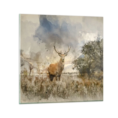 Obraz na skle - Dôstojnosť - sila - majestátnosť - 30x30 cm
