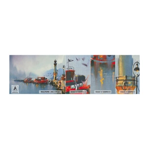 Vzorka fototapety Premium Canvas - Na konci sveta - Krajina, Prístav, Maják - 100x30 cm