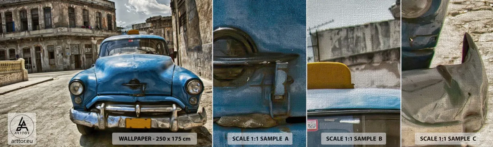 Vzorka fototapety Premium Canvas - Staré je krásne - Automobilový priemysel, Auto, Taxi - 100x30 cm