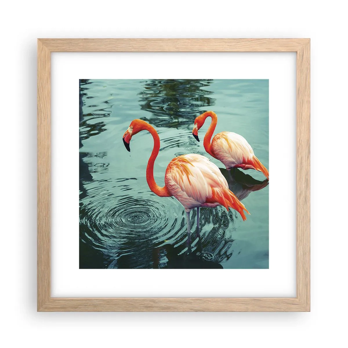 Plagát v ráme zo svetlého duba - Teraz sme v móde - 30x30 cm