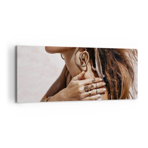 Obraz na plátne - Kráľovná divokej pláže - 100x40 cm