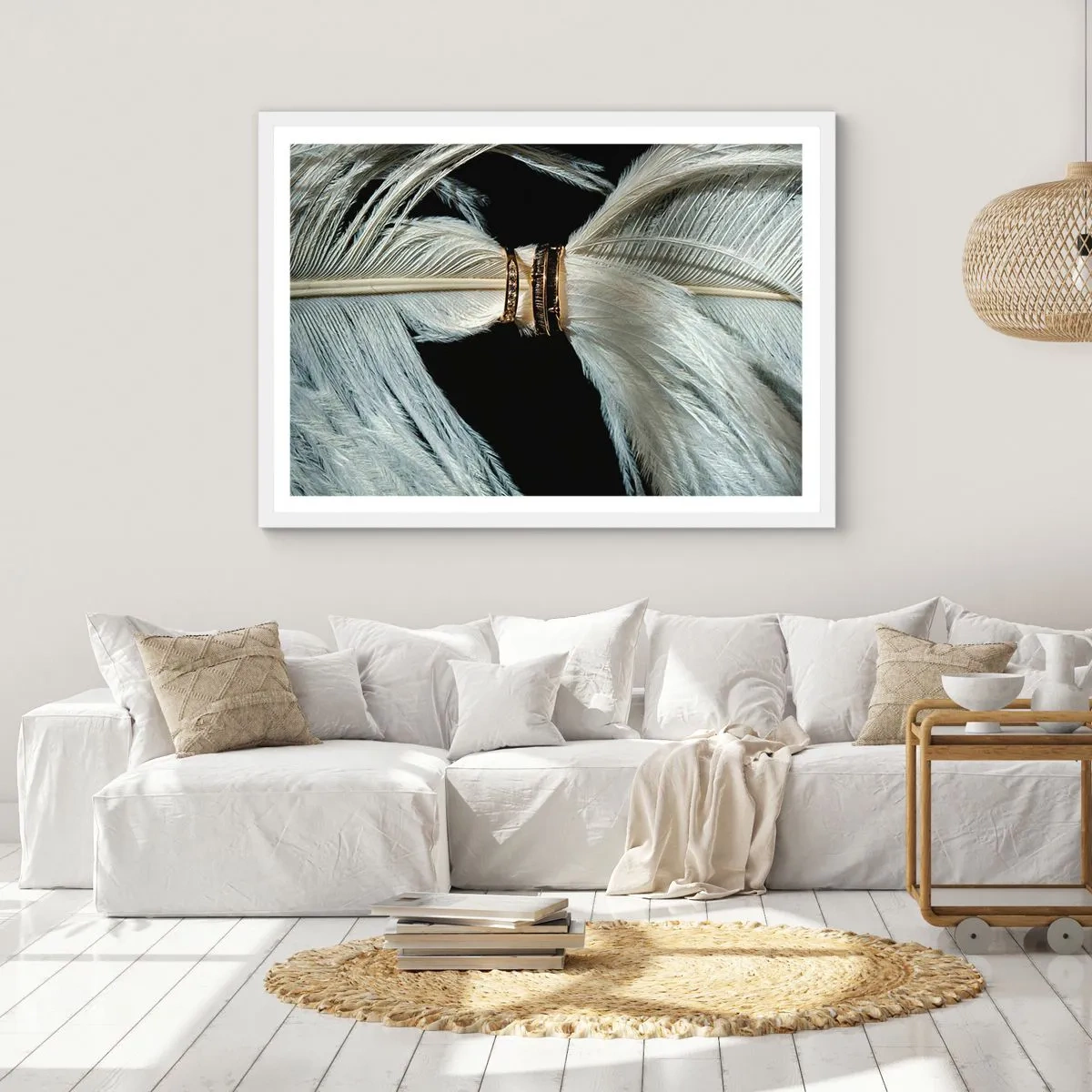 Plagát v bielom ráme - …a neopustím ťa…. - 100x70 cm