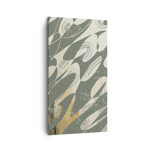 Obraz na plátne - Rytmizovaná abstrakcia - 45x80 cm