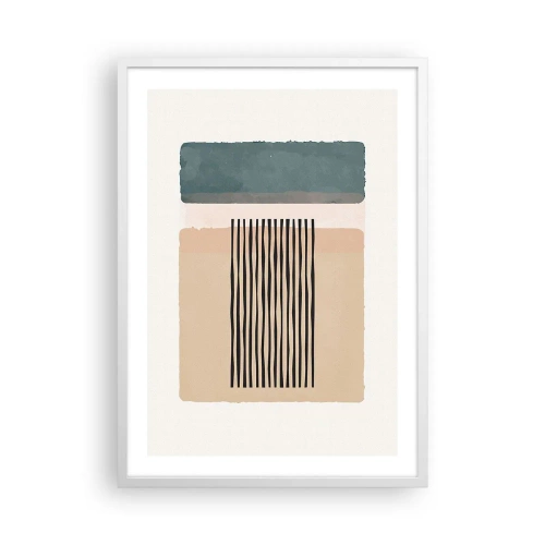 Plagát v bielom ráme - Všetko v poriadku - 50x70 cm