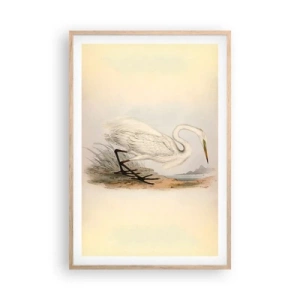 Plagát v ráme zo svetlého duba - Pani rákosín - 61x91 cm