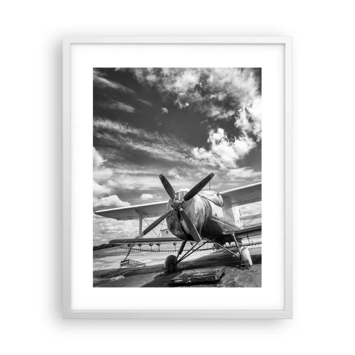 Plagát v bielom ráme - Nemôžem sa toho dočkať! - 40x50 cm